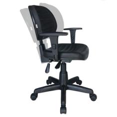 Cadeira Executiva Back System COSTURADA com Braços Reguláveis - Cor Pr