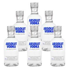 Vodka Sueca Absolut Tradicional 200ml 6 Unidades