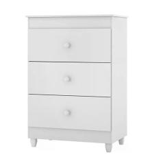 Cômoda Ternura 3 Gavetas - Branco - Peternella Móveis Branco