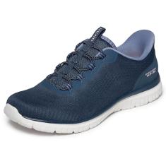 Skechers Tênis feminino, Azul marino, 40
