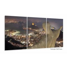 Quadro Decorativo - Cristo Redentor -Tela em Tecido 120x60 3