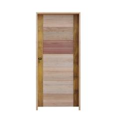 Porta 3B Mista 82 X 210 Batente Misto 11cm Fechadura Externa Lado Direito