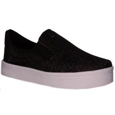 Tenis Feminino Slip On Gliter Ousadia 083-063-Feminino