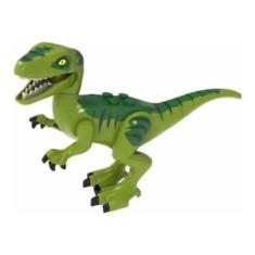 Boneco Blocos De Montar Dinossauro Jurássico Green