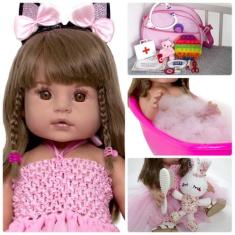 Boneca Tipo Reborn Bailarina Completa 20 Acessorios - Cegonha Reborn D