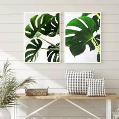 Kit 2 Quadros Costela De Adão 45X34Cm - Quadros On-Line