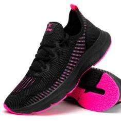 Tênis Feminino Xtry Running Sport Amortecido Calce Fácil Caminhada Treino-Feminino