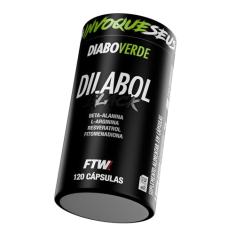 FTW Dilabol Black Diabo Verde 120 Cápsulas, Suplemento Pré-Treino com Beta-Alanina, L-Arginina, Resveratrol, Vitaminas C e K para Desempenho e Performance nos Treinos