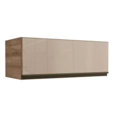 Armário De Cozinha Modulado Maxxi G770 1 Porta Basculante C/ Vidro Nogal - Kappesberg