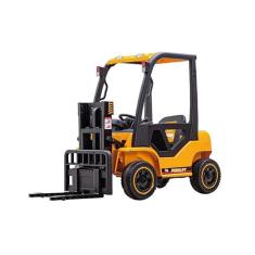 Carrinho Empilhadeira Elétrica Infantil Carrinho Zippy Toys 12v Amarelo com Controle Remoto 