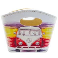 Porta Revista ou Cesto de Flores Bolsa Vintage Kombi 20x16cm - Flash