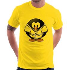 Camiseta Pinguim Judô - Foca na Moda, Amarelo, P