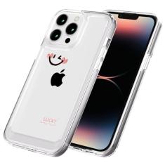 AKABEILA Capa para iPhone 15 Pro transparente com design TPU bumper floral flor PC capa de telefone traseira botão galvanizado mulheres menina 6,1 polegadas