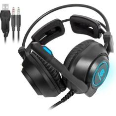 Headset Gamer Fortrek Vickers P2 + Usb Rgb Preto [f002]