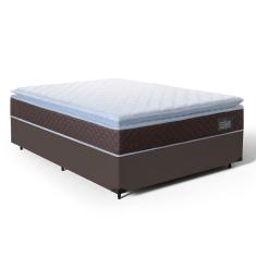 Cama Box com Colchão de Espuma D33 Pillow Top Comfort Luxo Casal 138cm