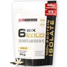 Whey Protein Isolado Six Gold Baunilha 2kg - Bodybuilders