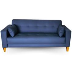 Sofá  Gianni Tecido Acquablock Pé Trapézio Claro  200cm - 4R Estofados