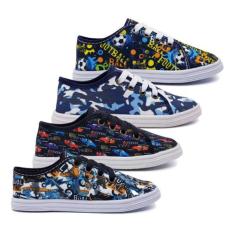 Tênis Infantil Casual Escolar Estampado Menina Menino K80 - FABRICATAG