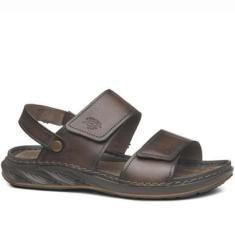 Sandália Pegada Masculina em Couro Cravo 134104-03-Masculino