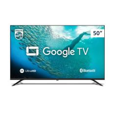 TV Philips 50PUG7019 50" 4K HDR LED Preto com Google TV Chromecast Integrado Dolby Audio Bivolt