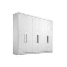 Guarda Roupa Casal 6 Portas e 8 Gavetas Rizon Plus Branco - Novo Horiz