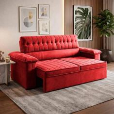 Sofá Retrátil Reclinável 2 lugares com molas 1,50m Quantum Suede Velut