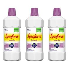 Lysoform Desinfetante LÍQuido Lavanda 1 L (Kit C/03)