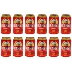 Cerveja Brahma Chopp Lager Pilsen 12 Unidades - Lata 350ml