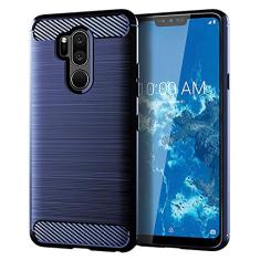 Capa para LG G7 ThinQ, sensação macia, proteção total, anti-arranhões e impressões digitais + capa de celular resistente a arranhões para LG G7 ThinQ