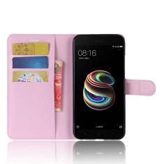 XIAOMI Capa para Mi 5X, carteira flip de couro PU premium com compartimento para cartão, suporte e fecho magnético [capa interior à prova de choque de TPU] Compatível com XIAOMI Mi 5X