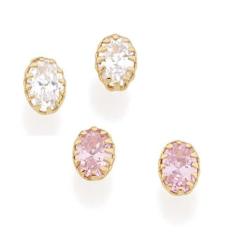 Brincos banhado ouro 3x 24k 18k e 22k feminino infantil rommanel peque