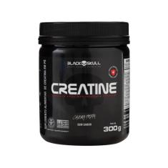 Creatina Black Skull em Pó 300g sem Sabor, 300g, Sem Sabor