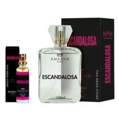Kit Perfume Feminino Escandalosa Amakha Paris 100Ml E 15Ml
