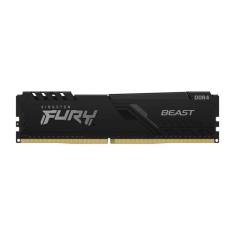 Memória RAM Kingston Fury Beast, 8GB, 3200MHz, DDR4, CL16, Preto - KF4