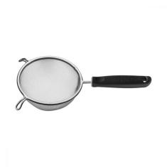 Peneira Tramontina Utilitá em Aço Inox com Cabo de Polipropileno Preto