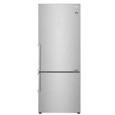 Geladeira/Refrigerador Smart Bottom Freezer ThinQ 451 Litros LG GC-B656BSB Aço Escovado 127V