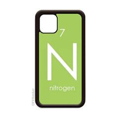 Tabela de Período Elementos Químicos Elementos de Calcogens Nitrogênio N para iPhone 12 Pro Max Capa para Apple Mini Mobile Case Shell