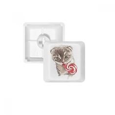 Little Cat Lollipop Aquarela animal teclado mecânico PBT kit de atualização para jogos