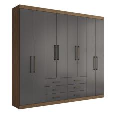 Guarda Roupa Casal 8 Portas 6 Gavetas Havana Master Santos Andirá