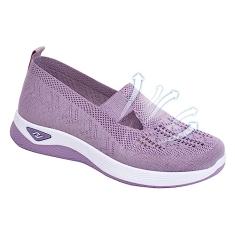 Tenis Ortopedico Feminino - Tênis Flexíveis Ortopédicos Femininos, Sapatos Casuais - Sapatos Malha Respirável Sapatos Ortopédicos, Confortáveis e Fácil Calçar