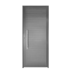 Porta Lambril C/Puxador Alumínio Preto 2.10 x 0.90 Lado Direito - Hale