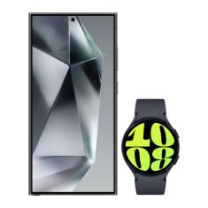 Galaxy S24 Ultra 512GB - Preto + Galaxy Watch6 BT 44mm - Grafite Combo