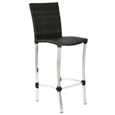 Banqueta Cannes em Alumínio para Edícula, Balcão e Mesa Jantar Trama