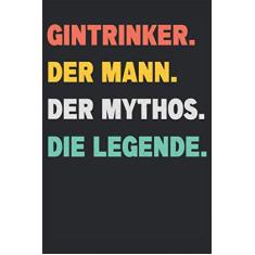 Gin Alkohol Spruch Party feiern saufen Getränk Notizbuch