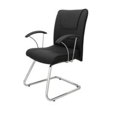 Cadeira Diretor Ergonômica Base Fixa em S  Linha Vivara Preto - Design