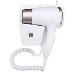 Secador De Cabelo Estilo Hotel Para Parede Com Usb - Vidoji, 110V