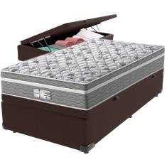 Cama Box Baú e Colchão Evolution Molas Ensacadas Solteiro Probel