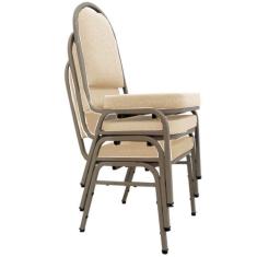 03 Cadeiras para Hotel e Auditório Linha Hotel Bege