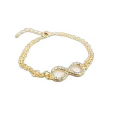 Pulseira Infinito Strass Lembrancinha Folheado Ouro 18k - Milena Folhe