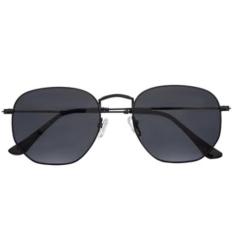 Óculos De Sol UVA Hexagonal Preto - Palas Eyewear
